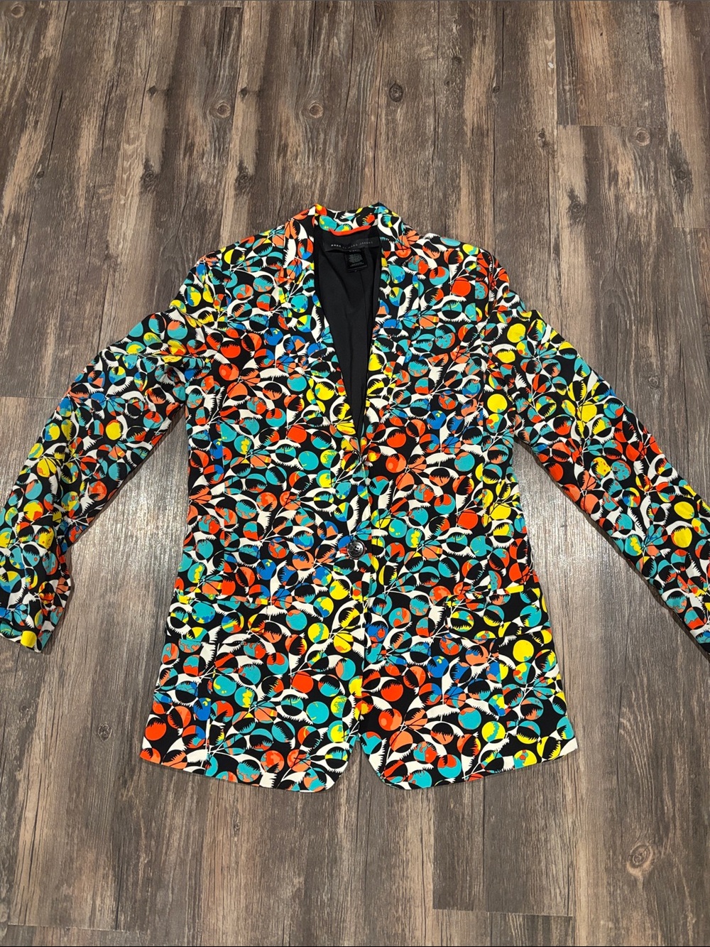 Marc Jacobs Colorful Geometric Print Women's Blazer - Multi